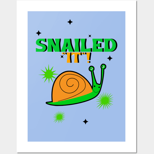 CUTE Snail Wall Art by SartorisArt1